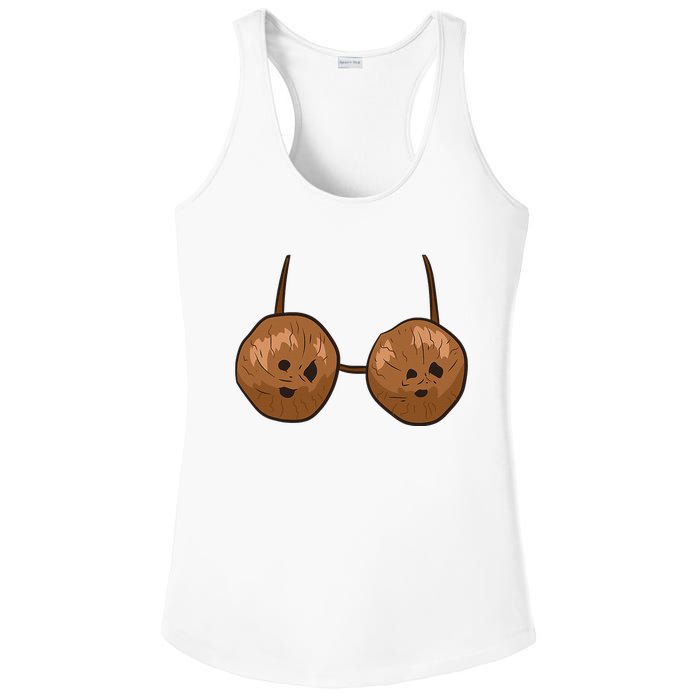 Funny Coconut Summer Coconuts Bra Funny Halloween Summer Ladies PosiCharge Competitor Racerback Tank