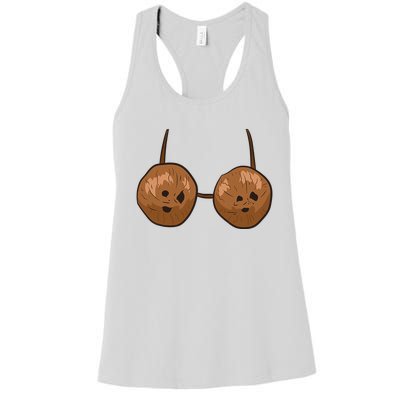 Funny Coconut Summer Coconuts Bra Funny Halloween Summer Women's Racerback Tank