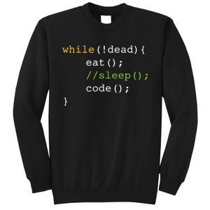 Funny Computer Science Programmer Eat Sleep Code Sweatshirt