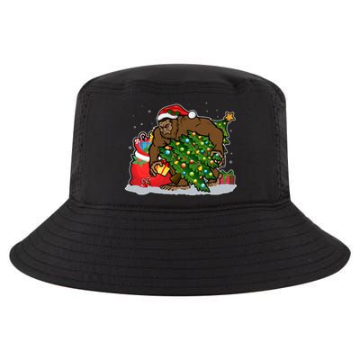 Funny Christmas Santa Sasquatch Bigfoot Cool Comfort Performance Bucket Hat