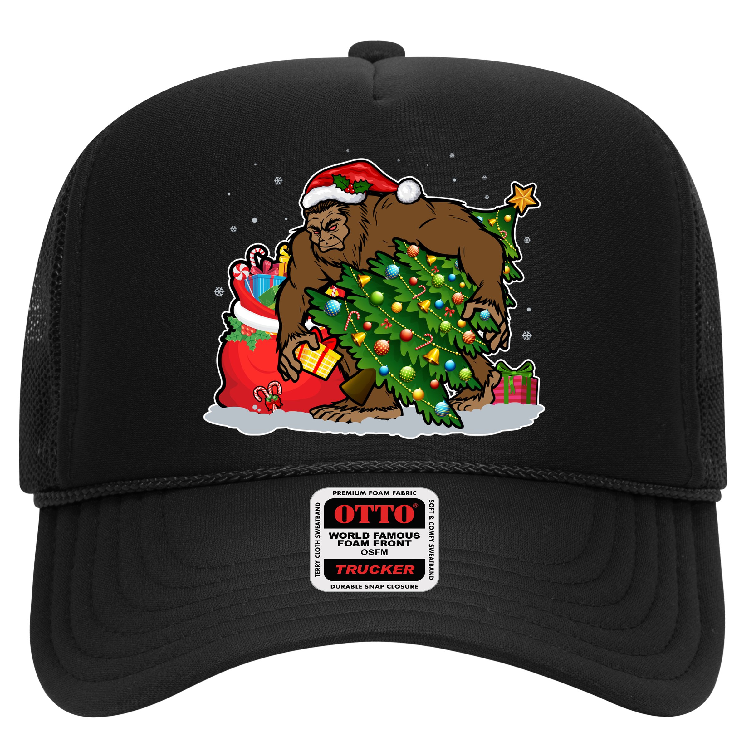 Funny Christmas Santa Sasquatch Bigfoot Hat