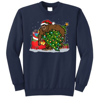 Funny Christmas Santa Sasquatch Bigfoot Sweatshirt