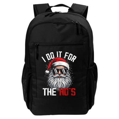 Funny Christmas Santa Claus I Do It For The Hos Cute Xmas Backpack