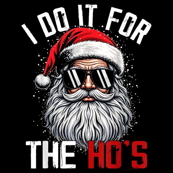 Funny Christmas Santa Claus I Do It For The Hos Cute Xmas 16 in Basic Backpack