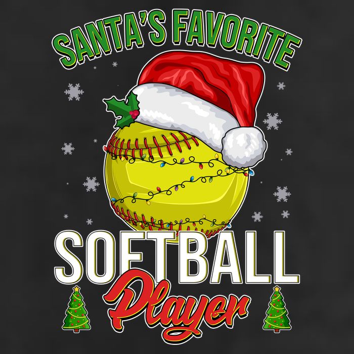 Funny Christmas Santa's Favorite Softball Player Adult Drive Performance Visor