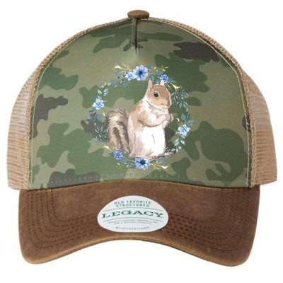 Flower Circle Squirrel Legacy Tie Dye Trucker Hat