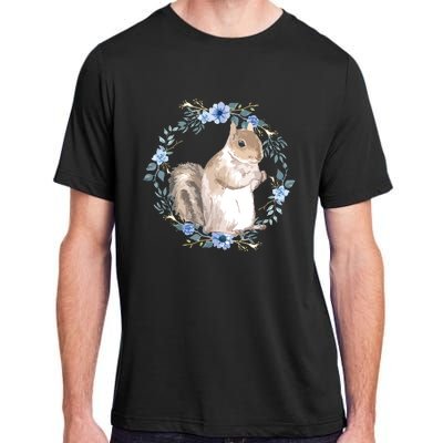 Flower Circle Squirrel Adult ChromaSoft Performance T-Shirt