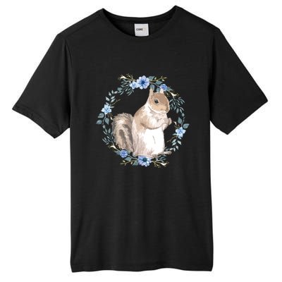 Flower Circle Squirrel Tall Fusion ChromaSoft Performance T-Shirt