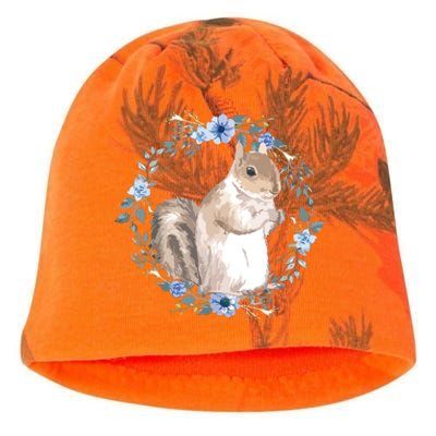 Flower Circle Squirrel Kati - Camo Knit Beanie