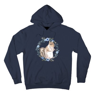 Flower Circle Squirrel Hoodie