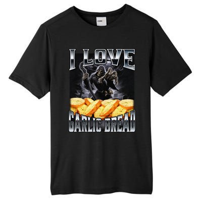 Funny Cringe Skeleton Meme I Love Garlic Bread Tall Fusion ChromaSoft Performance T-Shirt