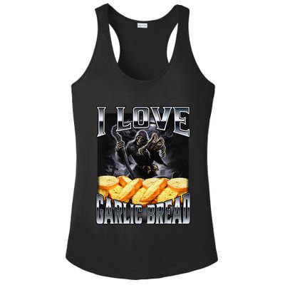 Funny Cringe Skeleton Meme I Love Garlic Bread Ladies PosiCharge Competitor Racerback Tank