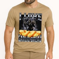 Funny Cringe Skeleton Meme I Love Garlic Bread Cooling Performance Crew T-Shirt