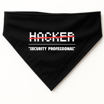Funny Cyber Security Computer Hacker Gift USA-Made Doggie Bandana