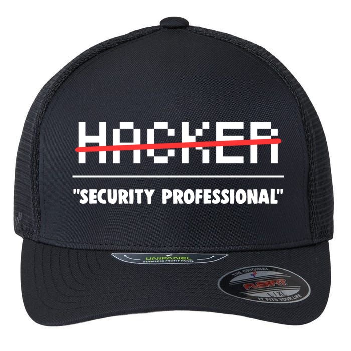 Funny Cyber Security Computer Hacker Gift Flexfit Unipanel Trucker Cap