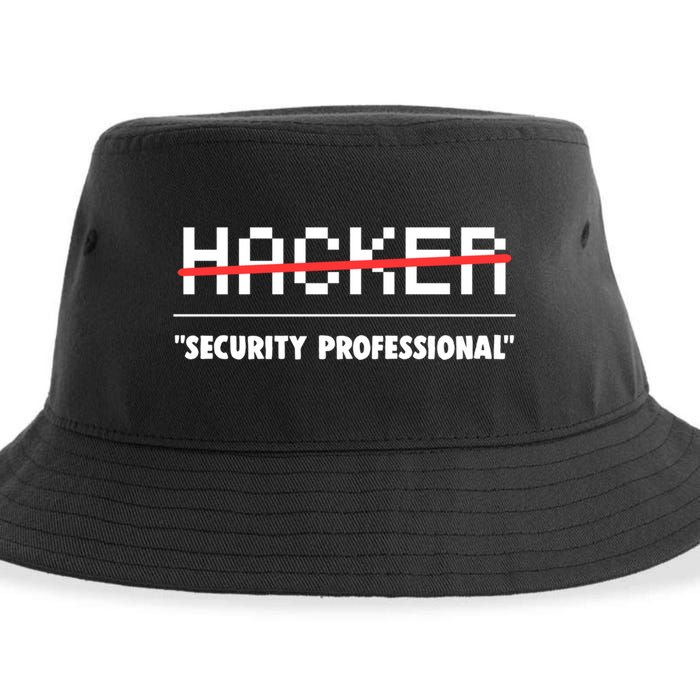 Funny Cyber Security Computer Hacker Gift Sustainable Bucket Hat