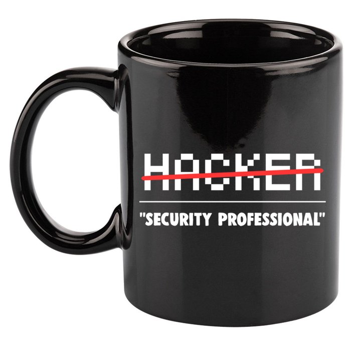 Funny Cyber Security Computer Hacker Gift 11oz C Handle Ceramic Mug