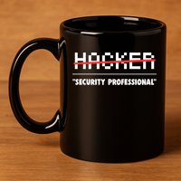 Funny Cyber Security Computer Hacker Gift 11oz C Handle Ceramic Mug
