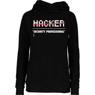Funny Cyber Security Computer Hacker Gift Womens Funnel Neck Pullover Hood