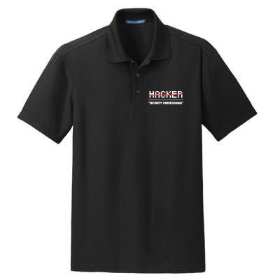 Funny Cyber Security Computer Hacker Gift Dry Zone Grid Polo