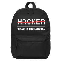 Funny Cyber Security Computer Hacker Gift 16 in Basic Backpack