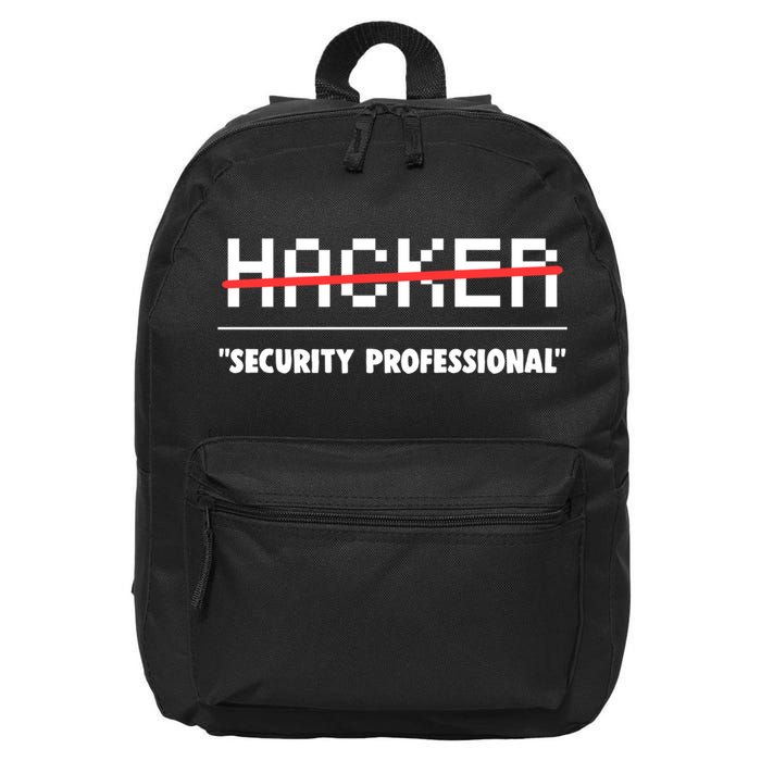 Funny Cyber Security Computer Hacker Gift 16 in Basic Backpack