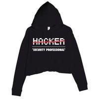 Funny Cyber Security Computer Hacker Gift Crop Fleece Hoodie