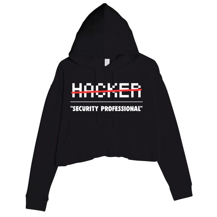 Funny Cyber Security Computer Hacker Gift Crop Fleece Hoodie