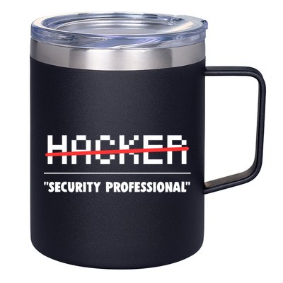 Funny Cyber Security Computer Hacker Gift 12oz Stainless Steel Coffee Mug
