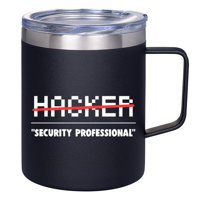 Funny Cyber Security Computer Hacker Gift 12oz Stainless Steel Coffee Mug