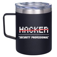 Funny Cyber Security Computer Hacker Gift 12oz Stainless Steel Coffee Mug