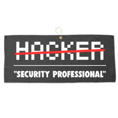 Funny Cyber Security Computer Hacker Gift Large Microfiber Waffle Golf Towel