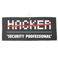 Funny Cyber Security Computer Hacker Gift Large Microfiber Waffle Golf Towel