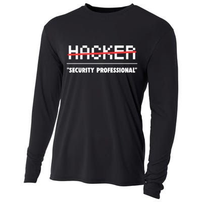Funny Cyber Security Computer Hacker Gift Cooling Performance Long Sleeve Crew