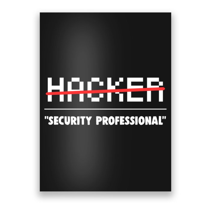 Funny Cyber Security Computer Hacker Gift Poster