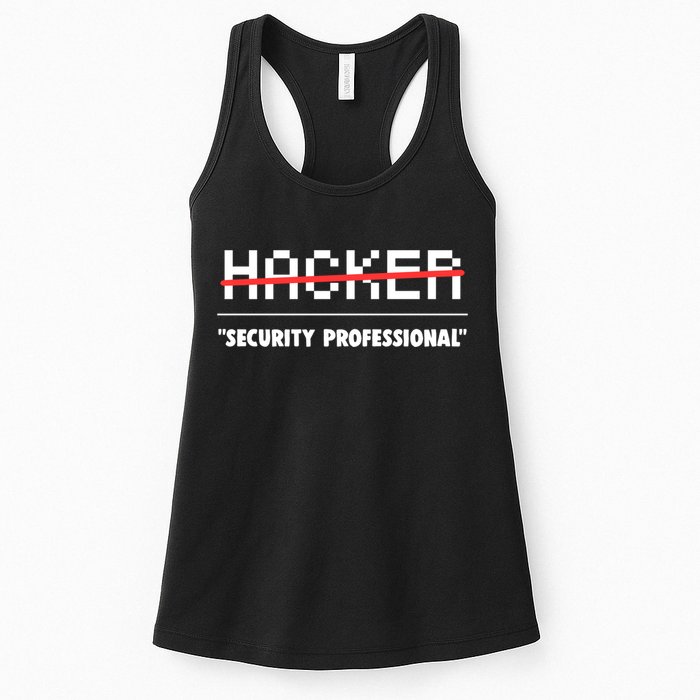 Funny Cyber Security Computer Hacker Gift Womens Tank Top