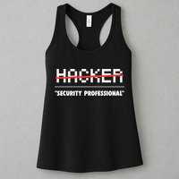 Funny Cyber Security Computer Hacker Gift Womens Tank Top