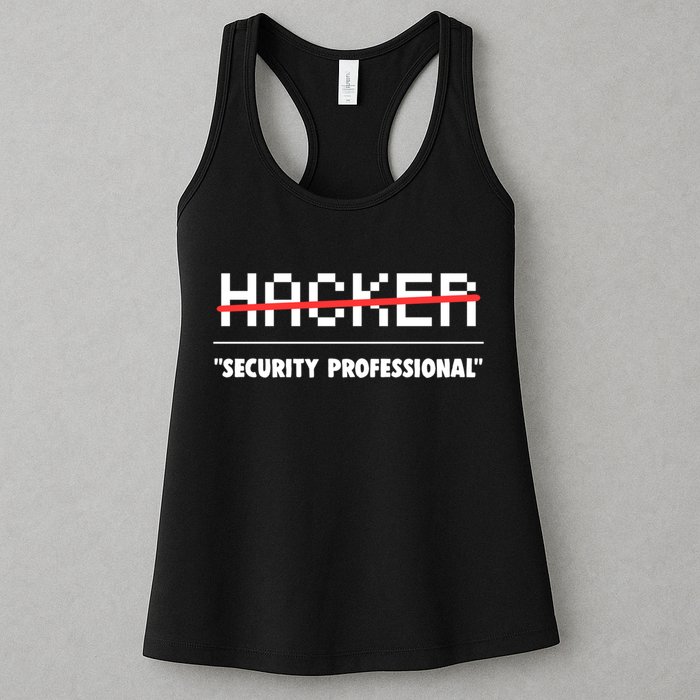 Funny Cyber Security Computer Hacker Gift Womens Tank Top
