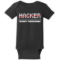 Funny Cyber Security Computer Hacker Gift Baby Bodysuit