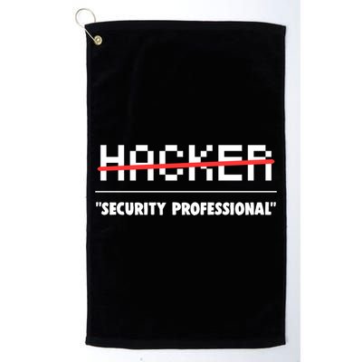Funny Cyber Security Computer Hacker Gift Golf Towel