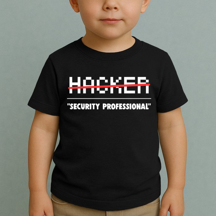 Funny Cyber Security Computer Hacker Gift Toddler T-Shirt