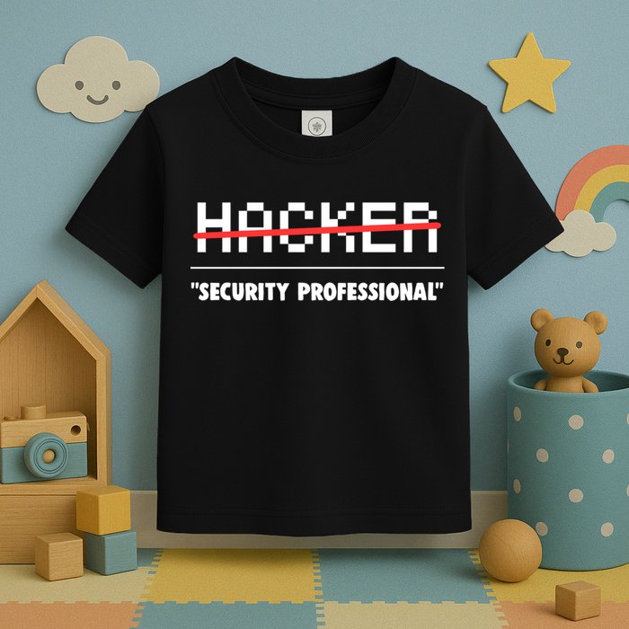 Funny Cyber Security Computer Hacker Gift Toddler T-Shirt