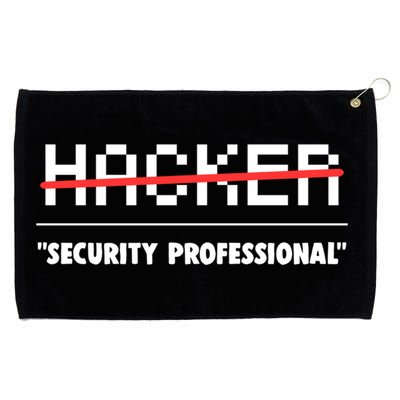 Funny Cyber Security Computer Hacker Gift Grommeted Golf Towel