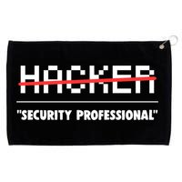 Funny Cyber Security Computer Hacker Gift Grommeted Golf Towel