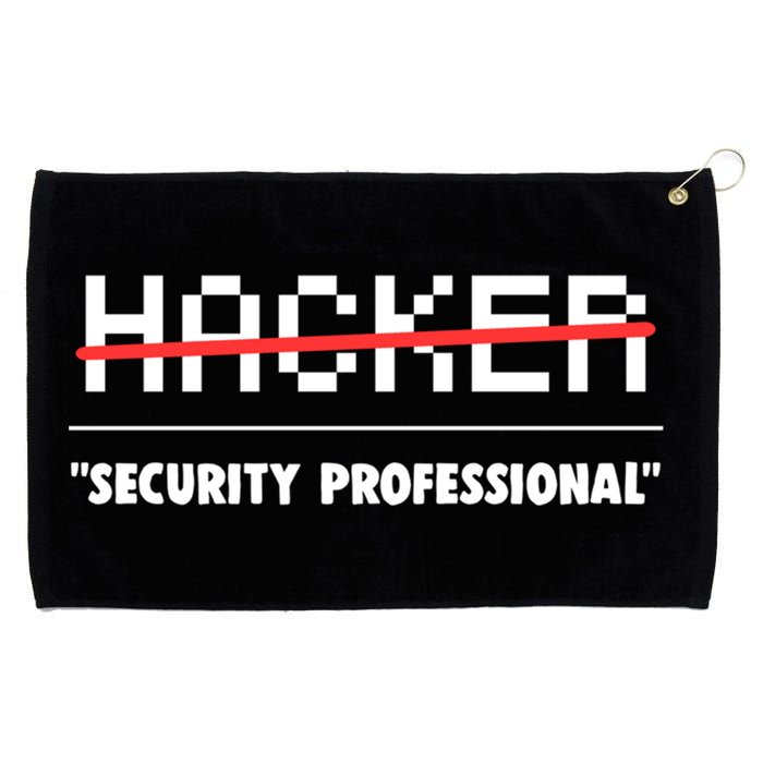 Funny Cyber Security Computer Hacker Gift Grommeted Golf Towel
