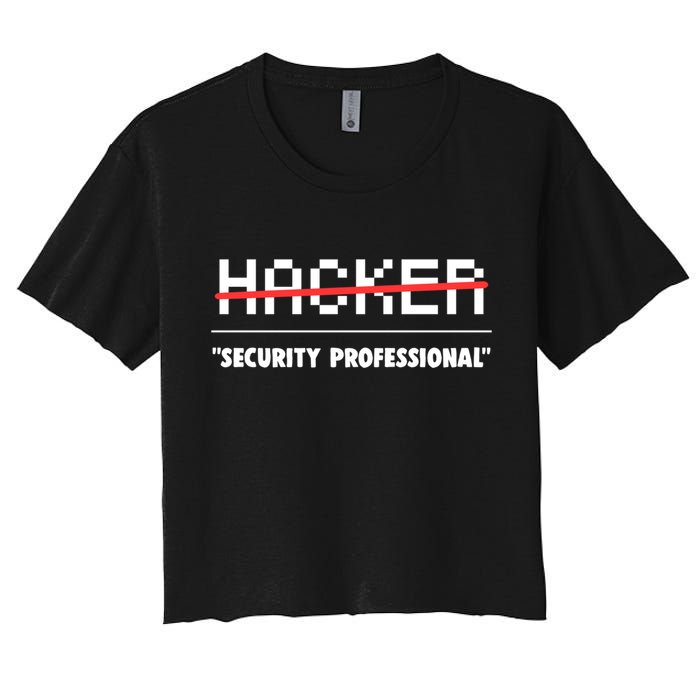 Funny Cyber Security Computer Hacker Gift Crop Top