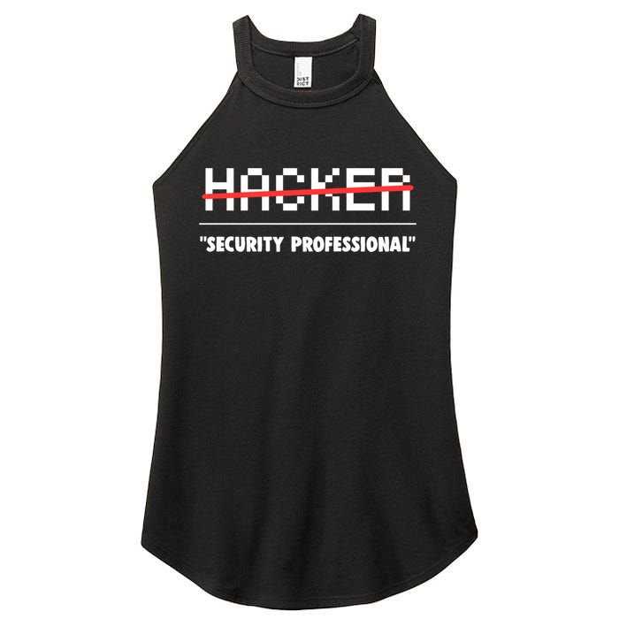 Funny Cyber Security Computer Hacker Gift Women's Perfect Tri Rocker Tank