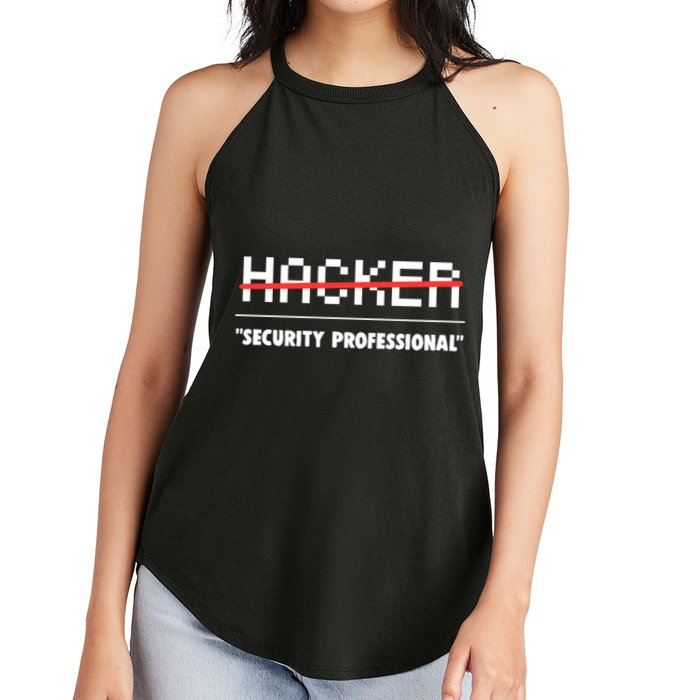 Funny Cyber Security Computer Hacker Gift Women's Perfect Tri Rocker Tank