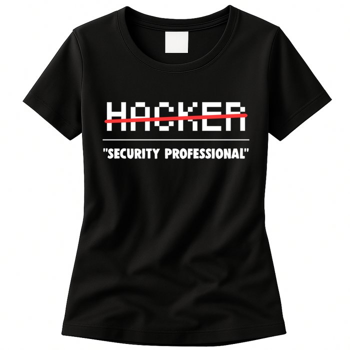 Funny Cyber Security Computer Hacker Gift Womens T-Shirt