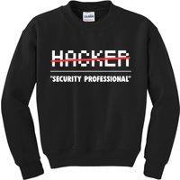 Funny Cyber Security Computer Hacker Gift Kids Sweatshirt